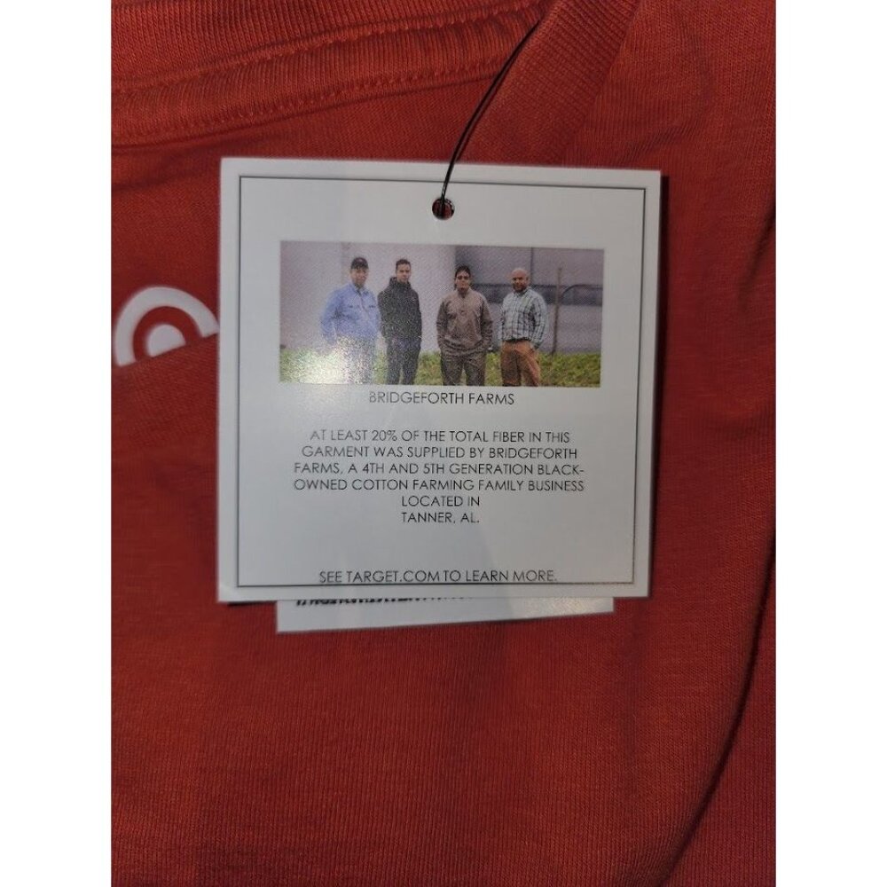 Black History Month Shirt Top Men's‎ XXL 2XL Orange Red Show Up Graphic Crew NEW - Picture 7 of 8